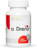 RLC Labs a-Drenal, 120 Capsules - Herbal, Cortisol Supplement with Ashwagandha, Ginger & Rhodiola to Support Balance, Mood, Energy & Vitality - Adrenal Support Formula (1 Month Supply)