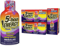 5-hour ENERGY Shots Regular Strength, Grape Flavor, 1.93 oz. 30 Count, Sugar Free, Zero Calories, Amino Acids and Essential B Vitamins, Dietary Supplement, Feel Alert and Energized, 200mg Caffeine