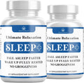 Relaxation Sleep Aid, Natural Non-Habit Forming, Sleep Supplement Developed to Support for Longer & Better Sleep, Chamomile, Magnesium, Melatonin, Ashwagandha, GABA, Drug-Free (120 Count)
