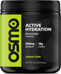 Osmo Active Hydration Electrolyte Powder (20 Servings) - Includes Sodium, Magnesium, Potassium, Carbs & Vitamins, Cane Sugar - All Natural Ingredients, 3X Faster Hydration, Boosts Power & Endurance