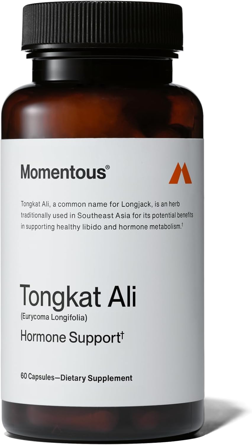 Momentous Tongkat Ali Supplement - Longjack Root Extract Powder for Men & Women - Supports Hormone Balance, Performance, & Mood - Natural Wellness - Informed Sport Certified - 400 mg - 30 Servings