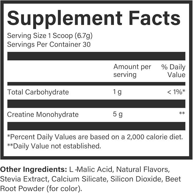 Beam Creatine Powder, Third Party Tested, Micronized Creatine Monohydrate Supplement, Creatine for Women and Men, Muscle Strength, Recovery, Health and Wellness Gift, 30 Servings, Watermelon