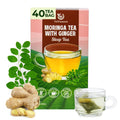 VieTreasures Sleep Herbal Tea with Moringa & Ginger – 2.8oz (40 Herbal Tea Bags) | Sophora, Pagoda Flower & Stevia Blend | Caffeine-Free Sleep & Detox Tea – Supports Relaxation, Digestion & Wellness