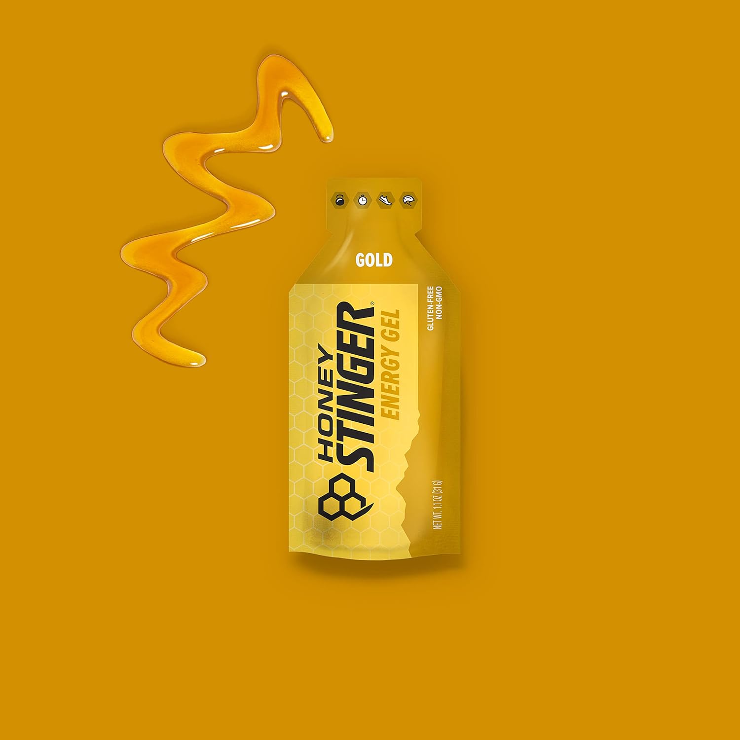 Honey Stinger Energy Gel Variety Pack 12 Packs Each of Gold and Organic Fruit Smoothie Gluten Free & Caffeine Free Sports Nutrition for Home & Gym, Pre and Mid Workout