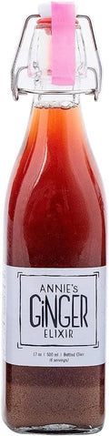 Annie's Ginger Elixir, 17oz 1-Pack, Pure Natural Organic Tonic Ginger Shot, Digestive Cleanse Boosts Immune Defense, Daily Gut Health and Wellness, Non-GMO Beverage