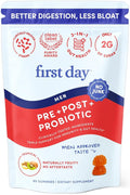 FIRST DAY 3 in 1 Probiotics for Men - Prebiotic, Probiotic & Postbiotic Supplement – Mens Probiotic for Digestive Health, Oral Health, Immune Function, Energy, Gut Health for Men – 30-Day Supply