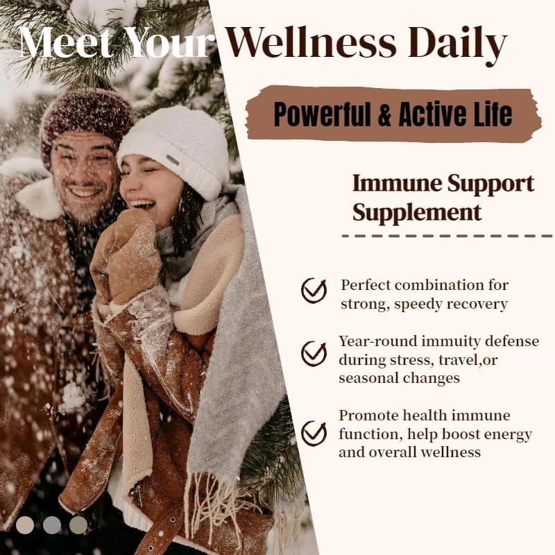 Himalayan Tartary Buckwheat Supplement with Quercetin, Zinc, Rutin, Vitamin C, D, Curcumin for Immune Support & Antioxidant & Gut Health - 240 Vegan Capsules