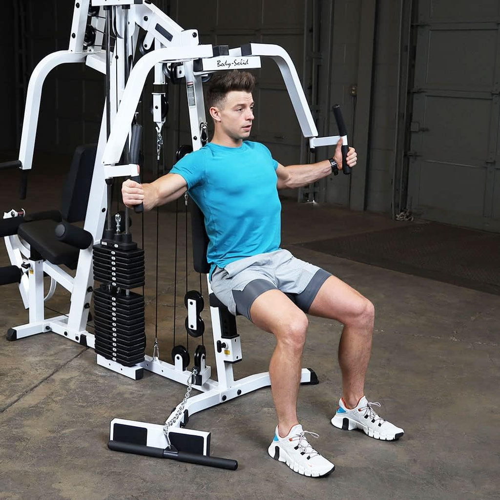 Body-Solid Multi-Station, Single Weight Stack Home Gym Machine, Arm & Leg Strength Training Functional Exercise Workout Station, 210lbs. Black Weight Stack
