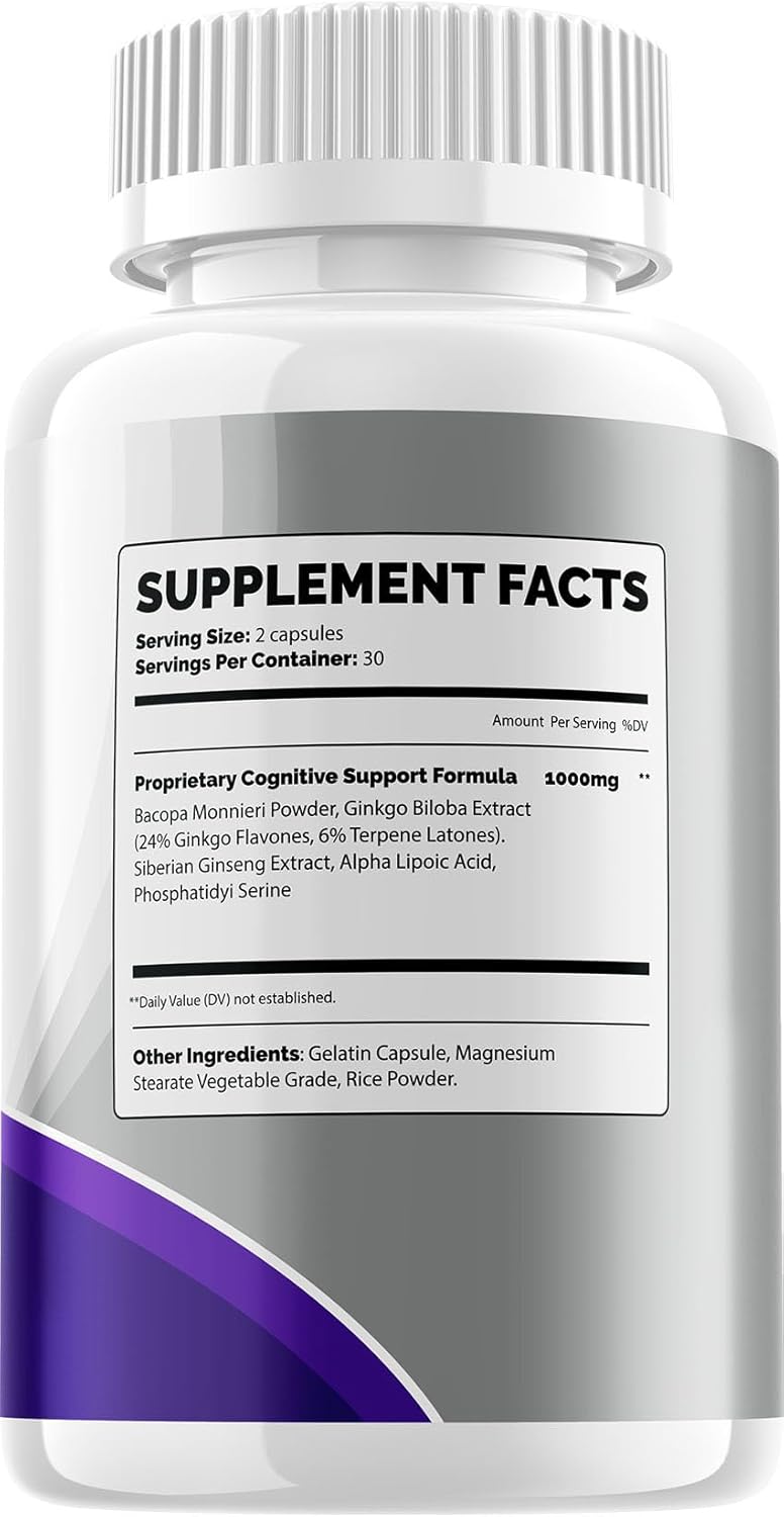 Neurocept Supplement Capsules – Neurocept All Natural Maximum Strength Formula Focus Memory Support and Reviews (3 Pack – 300 Capsules)