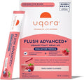 Uqora Flush Advanced+ - Helps Reduce Risk of Recurrent UTI** - with Cranberry, D-Mannose, Vitamin C, Vitamin B6 & Potassium - Gluten-Free & Vegan - Triple Berry Flavor - 10 Packets (1 Pack)