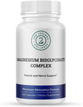 Magnesium Bisglycinate Complex 400mg – Albion TRAACS Chelated Magnesium for Maximum Absorption – Gentle on Stomach, Highly Bioavailable Magnesium Supplement – 120 Capsules
