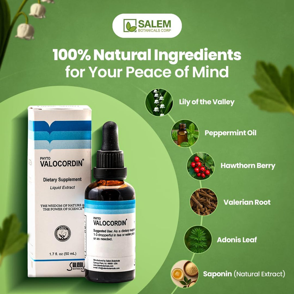 Salem Botanical Tincture, Phyto Valocordin, 1.7 Fluid Ounce