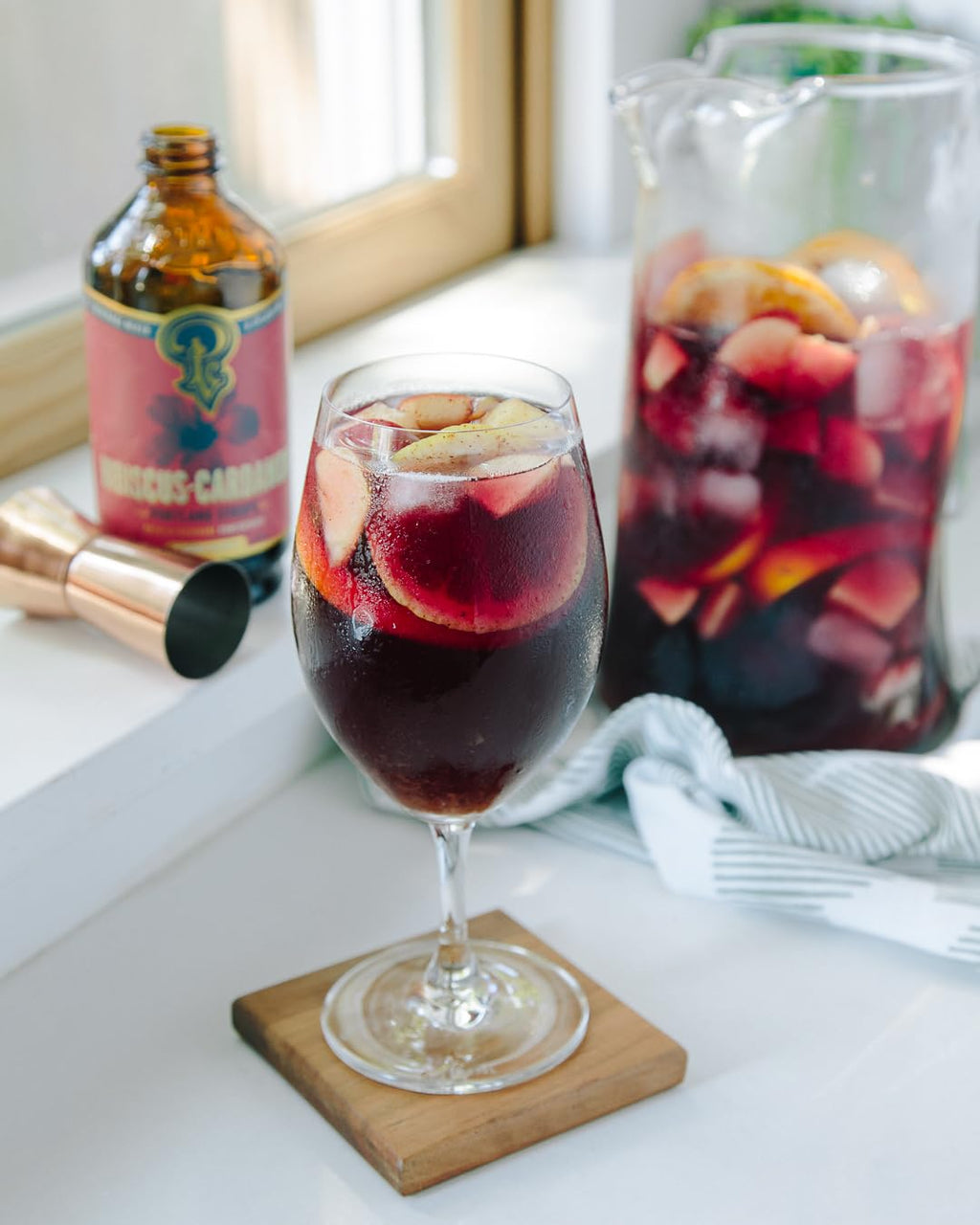 Portland Syrups Hibiscus Cardamom Syrup - Craft Exquisite Cocktails, Mocktails, Tea, Soda, Coffee Drinks, and More - 12 oz with 12 Servings (Pack of 1)