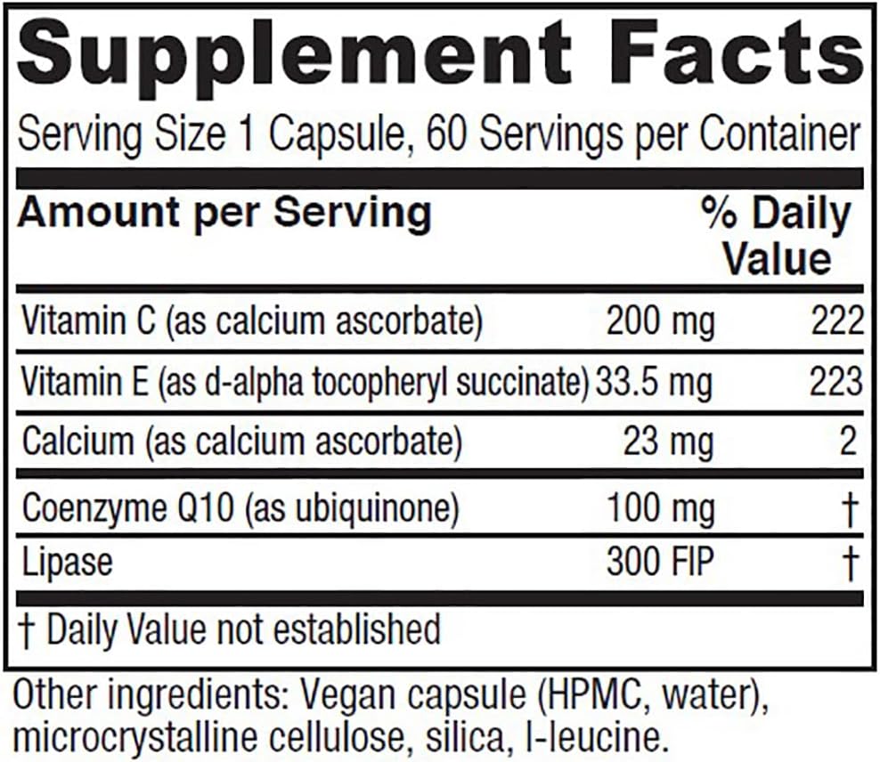 Vitanica, Coq10 Extra, Natural CoQ10, 100mg, Non-GMO, Vegan, 60 Capsules