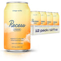 Recess Mood Magnesium Supplement Drink Calming Beverage, 12 Ounce (Orange Vanilla, 12 Pack)