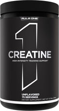 Rule 1 Creatine Powder – Pure Micronized Creatine Monohydrate for High-Intensity Exercise and Lean Body Mass Support, Flavored and Unflavored (75 Servings, Unflavored)