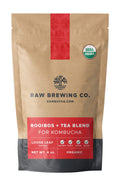 Kombucha.com Certified Organic Loose Leaf Rooibos & Tea - Kombucha Brewing Blends (Rooibos/Black/Green/White Tea Blend, 8 oz + 50 XL FILTER BAGS) - 30% Rooibos 70% Tea