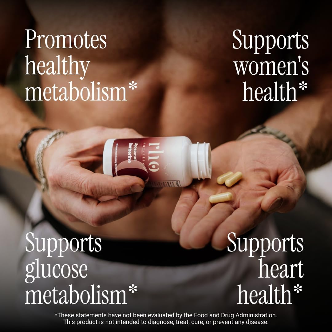 Liposomal Berberine Capsules - Ultra High Absorption Supplement – Supports Immune Function, Gut Health and Metabolic and Cardiovascular Health (60 Capsules)
