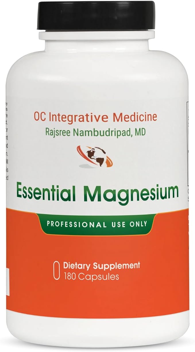 Essential Magnesium by Dr. Rajsree | Supports Restful Sleep, Muscle Relaxation & Healthy Bowel Regulation | Contains 3 Forms of Highly Absorbable Magnesium | 180 Capsules