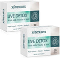 Liver Detox & Liver Support Supplement with Milk Thistle | Liver Detox Formula with 15B CFU Probiotics for Digestion, Detox & Cleanse | Dandelion Root & Turmeric | Blister-Sealed Tablets (2 Pack)
