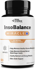 Real Science InsoBalance Miracle – Natural Supplement for Hormone Balance for Women – Supports Metabolic Wellness, Energy & Cycle Rhythm – VIT C, K & B + Nitric Oxide Support – Made in USA, 60 Caps