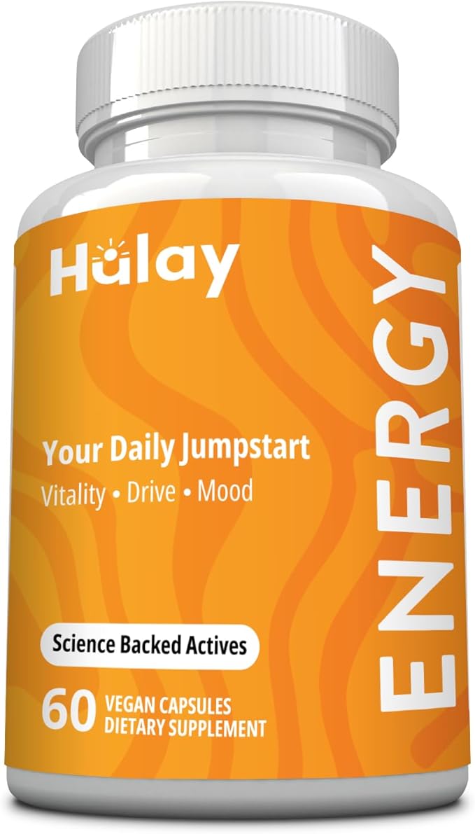 Energy Supplement - Vitamins for Energy, Tiredness & Fatigue - Natural Energy - Vitamin B Complex, Ashwagandha - Energy Supplements for Women & Men - Energy Booster Without Caffeine - 60 Caps - Vegan