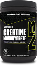 NutraBio Pure Micronized Creatine Monohydrate Powder Supplement, Unflavored, (300 g) - Supports Bulk Muscle Energy, Recovery, and Strength - HPLC Tested Creatine Powder Supplement for Men and Women