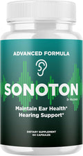 Sonoton Capsules - Official Ear Health Support Pills Premium Advanced Formula All Natural Supplement Multivitamin for Overall Ear & Hearing Wellness, 60 Capsules for 1 Month