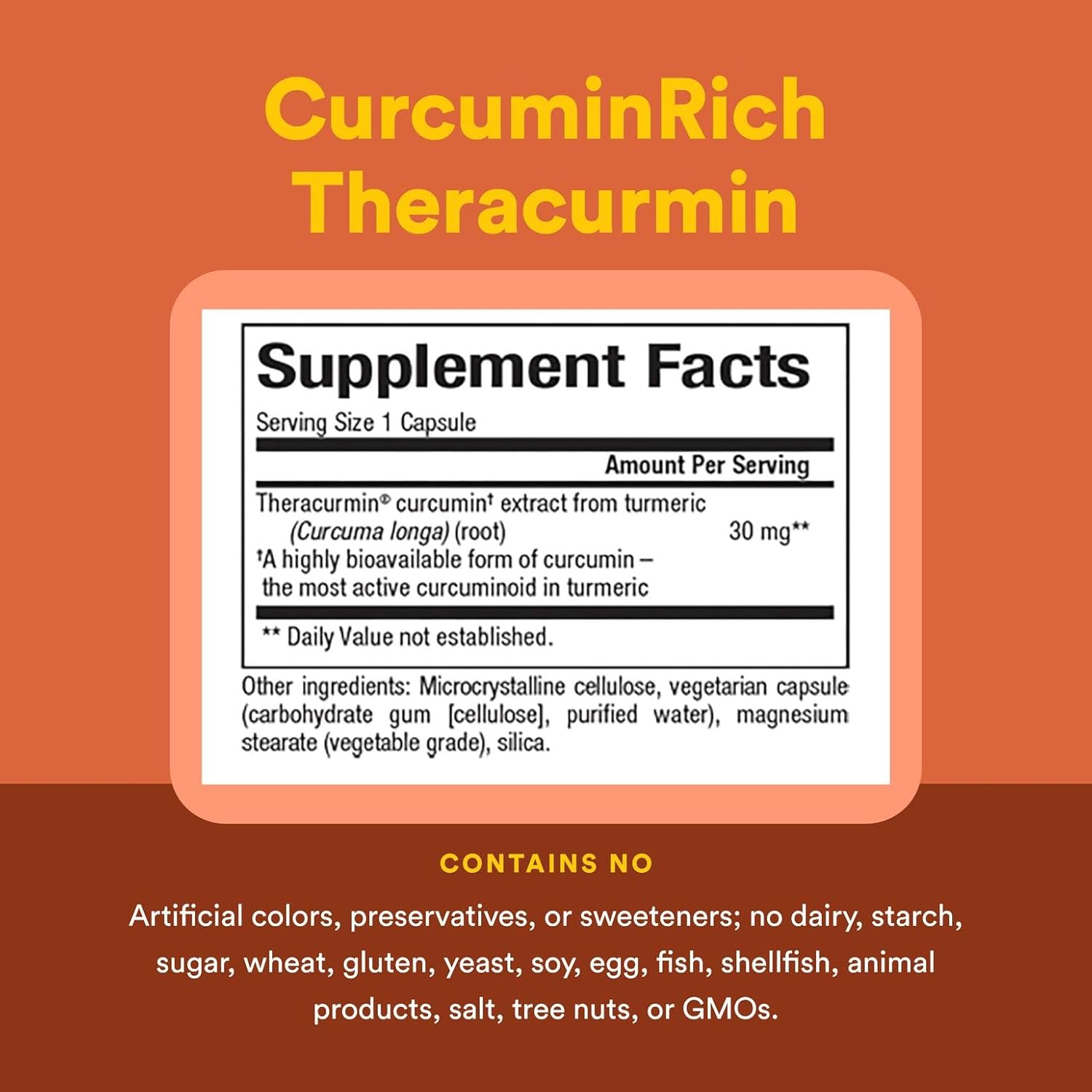 Natural Factors, CurcuminRich Theracurmin, 30 mg, Formulated for Superior Absorption, 120 Count (Pack of 1)