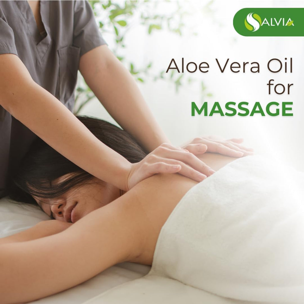 Salvia Aloe Vera Oil (Aloe barbadensis) | Pure & Natural Carrier Oil for Skincare, Hair Care & Massage - 25L/845.35 fl oz