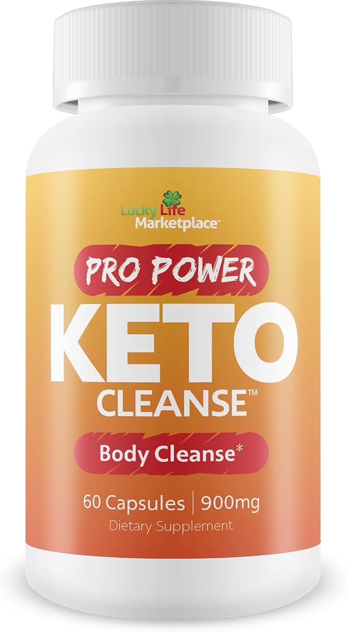 PRO Power Keto Cleanse - Plant Based Body Cleanse W/PROBIOTICS - Keto Cleanse to AID Healthy Ketone Levels for Energy - Support Nutrient Absorption & DETOXIFICATION - Promote Body Health & Wellness