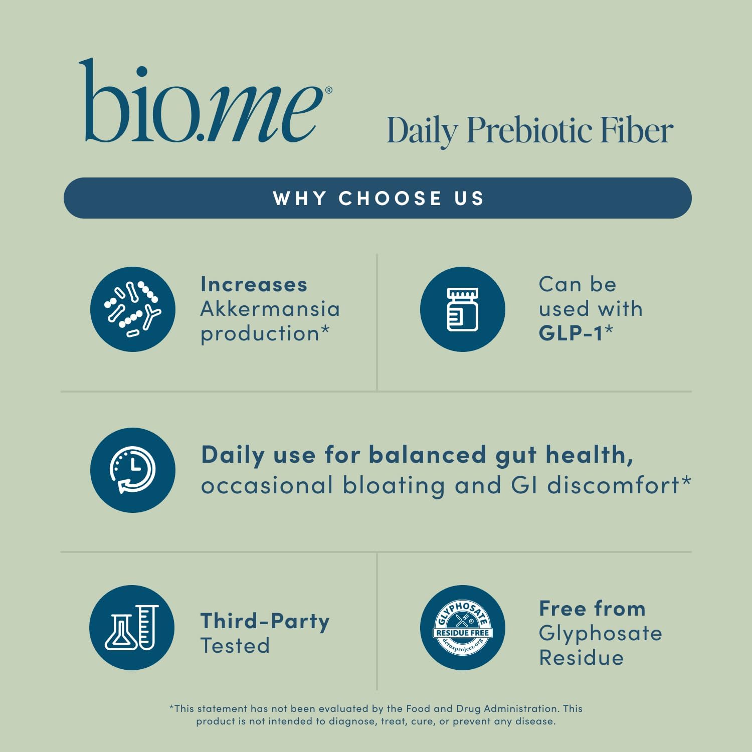 Daily Prebiotic Fiber - Fiber Supplement Powder for Digestive Health & Gut Health - Fiber Powder Unflavored Prebiotics, Non-GMO Dietary Fibre, Gluten & Sugar Free Soluble Fibre Supplements-30 Servings