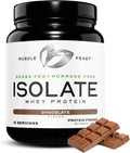 Muscle Feast Grass-Fed Whey Protein Isolate, All Natural Hormone Free Pasture Raised, Whey Isolate Protein Powder for Men and Women, Clean, Gluten-Free, Delicious Isolate Protein - Chocolate, 1lb