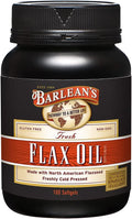 Barlean's Omega 3 6 9 Flaxseed Oil Supplements, Cold-Pressed Flax Seed Supplement Softgels with 1650 mg ALA Fatty Acids, 100 Count