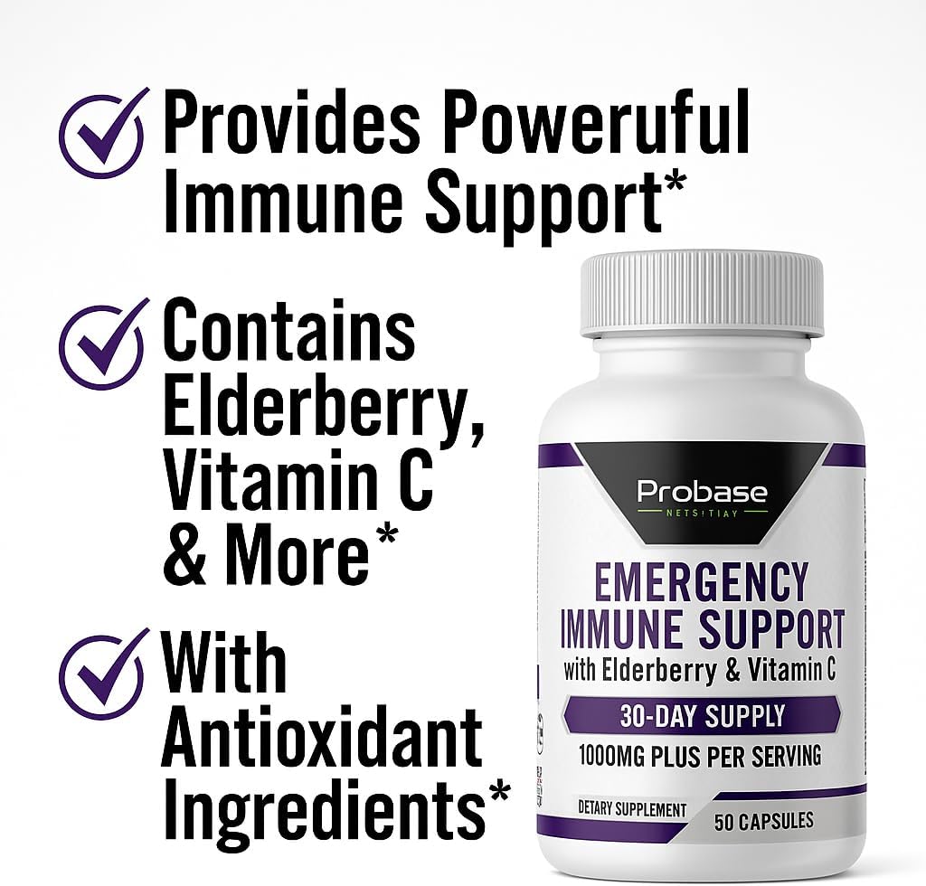 Emergency Immune Support 60 Capsules 30-Day Supply