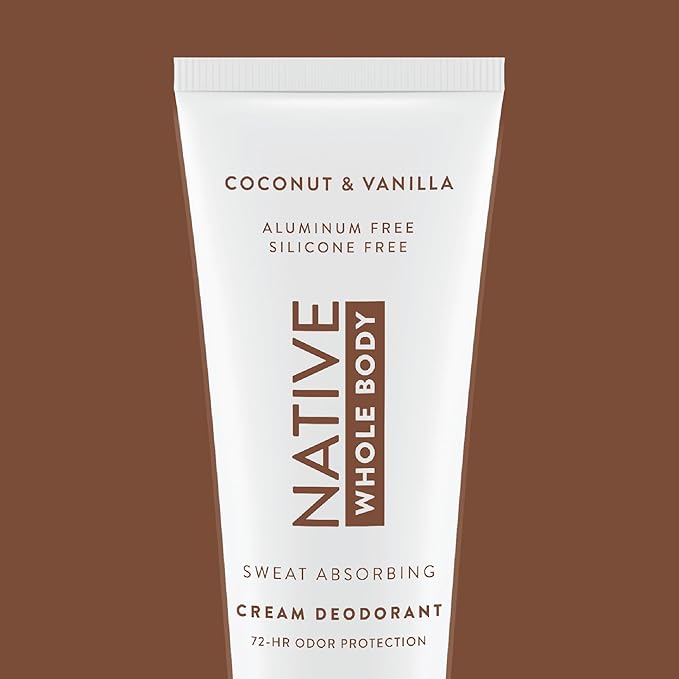 Native Whole Body Deodorant Cream Contains Naturally Derived Ingredients, Deodorant for Women & Men | 72 Hour Odor Protection, Aluminum Free with Coconut Oil and Shea Butter | Coconut & Vanilla