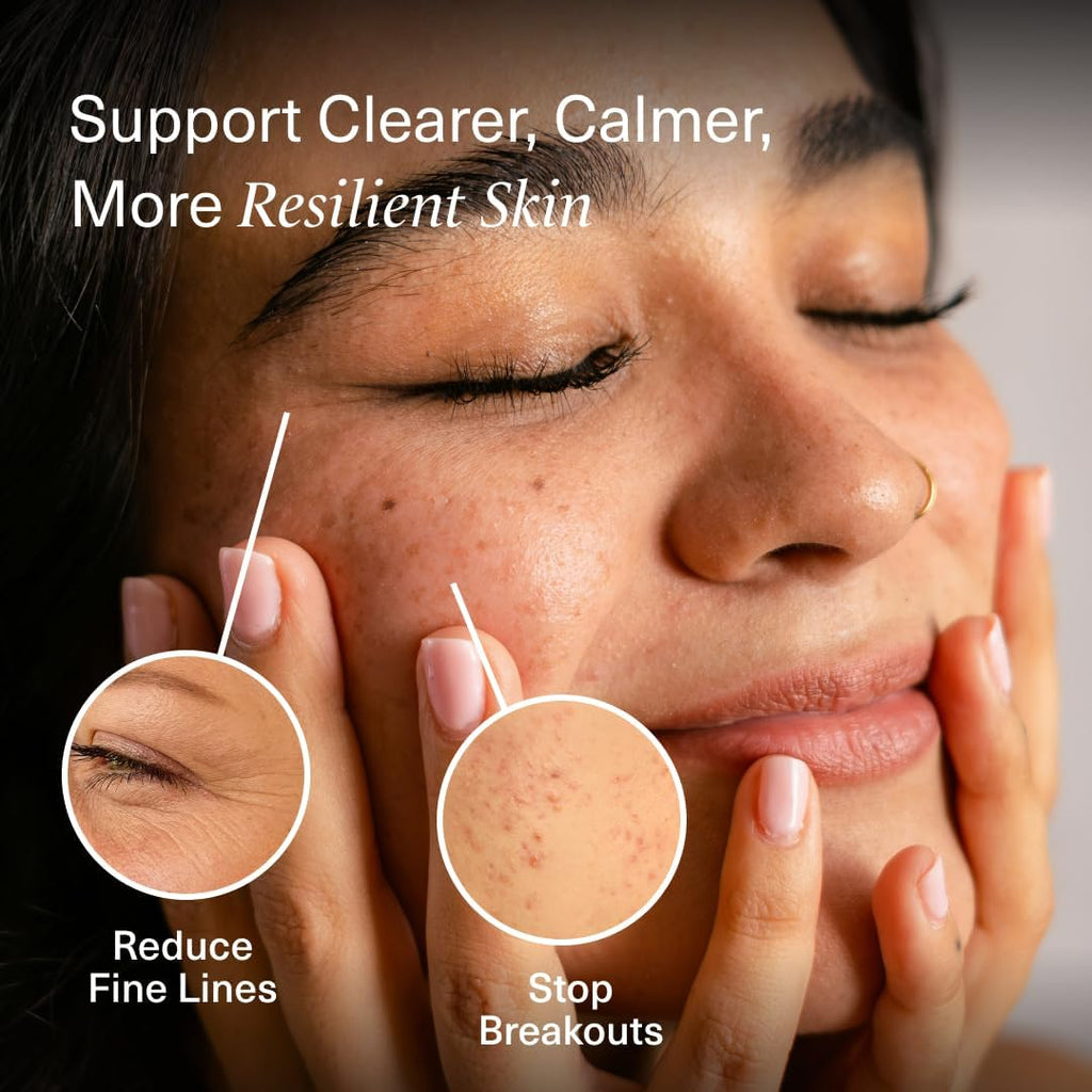 Revitalize Skin Supplement for Wrinkles Fine Lines Hydration Anti Aging Longevity - Nail Skin Hair Vitamins - Phytoceramides Lycopene Hyaluronic Acid Pills - Gluten Free Non GMO Vegan - 60 Capsules
