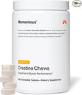 Momentous Creatine Chews - Creapure Creatine Monohydrate - Supports Strength, Lean Muscle, & Recovery for Men & Women - NSF Certified for Sport - 150 Chewable Tablets - Mango