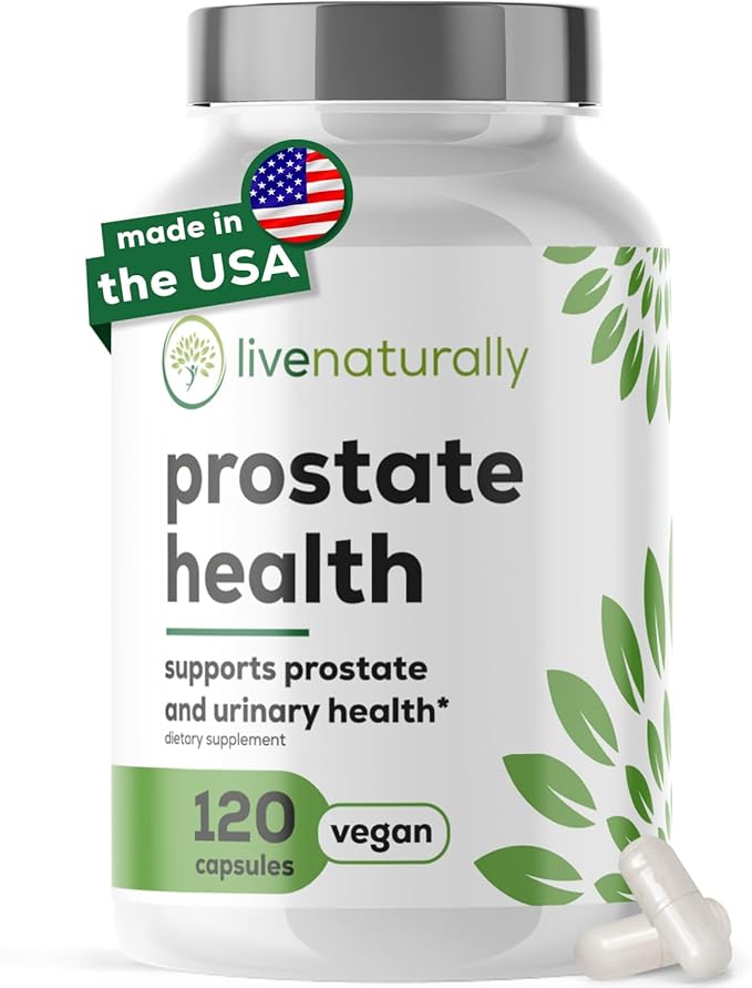 Prostate Health Supplements for Men [120 Capsules] with Saw Palmetto Extract, Pumpkin Seed, stinging Nettle Root, zinc, Selenium, Vitamin E – Urinary Flow & Prostate Support