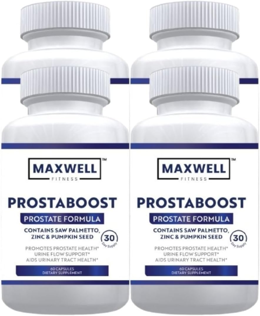 PureProsta Boost Prostate Support Supplement with Saw Palmetto, Zinc, Pumpkin Seed Herbal Blend Promotes Prostate Health, Urine Flow Support, and Urinary Tract Health - 240 Capsules
