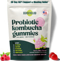 Probiotic Kombucha Gummy - Prebiotics, Probiotics, Postbiotics, Fiber Supplement, Slippery Elm, Dandelion Root, MCT Oil, for Bloating, Gut Health - Probiotics for Women, Probiotics for Men