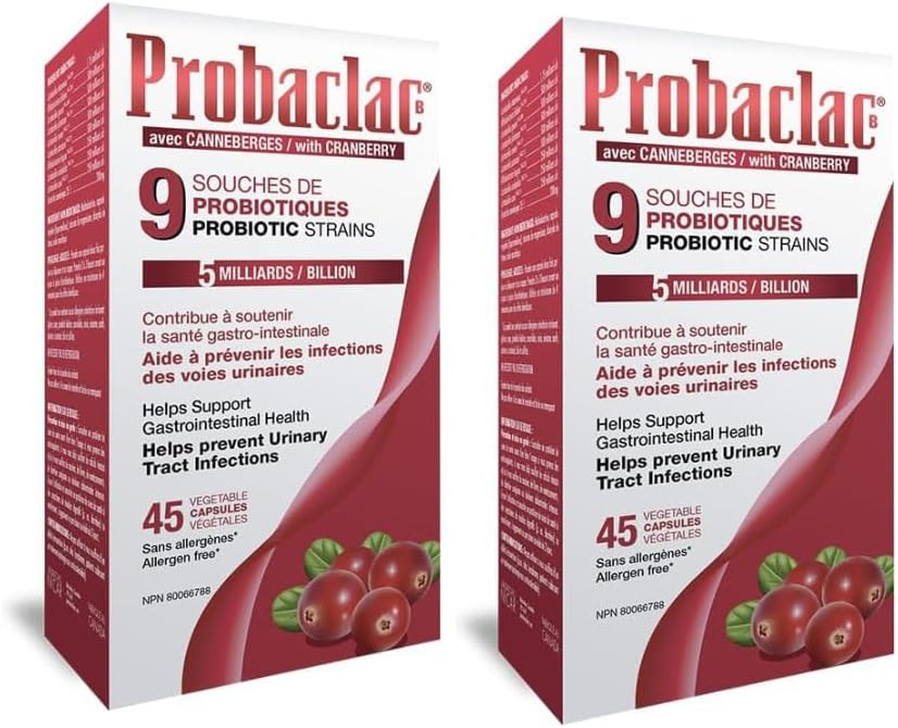 PROBIOTICS for UTIs, with Cranberry Formula, Urinary & Digestive Health Support,Multi-Strain probiotic and lactic Ferment Complex (9 strains) (2)