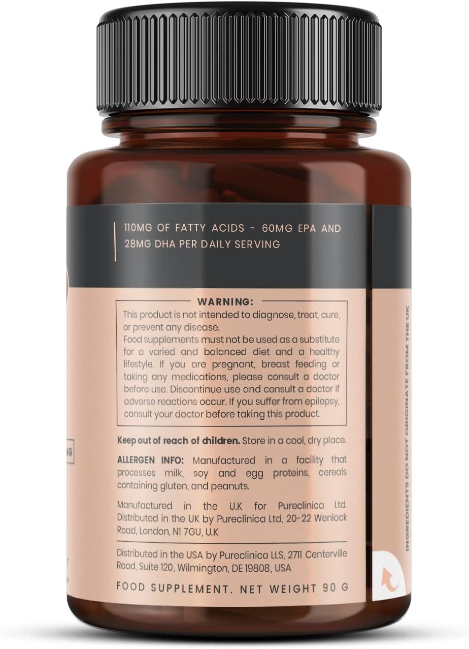 Ultra Pure Krill Oil 500mg x 480 Capsules (4 Bottles) - Sourced in The Unpolluted Waters of Antarctic Providing a Rich Supply of Astaxanthin and Omega 3