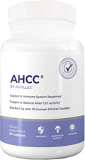 AHCC Supplement - Maximum Strength - Natural Immune Support Extract - Maintains Natural Killer Cell Activity - 20+ Human Research Studies - 60 Veggie Capsules (1 Pack)
