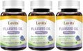 Lovita Vegan Omega-3 Cold-Pressed Flaxseed Oil: 1500mg, 900mg ALA, 180 Softgels (Pack of 3)