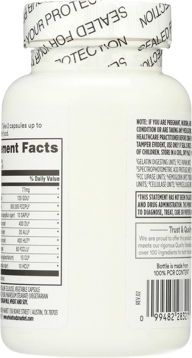 Whole Foods Market, Wholezyme, 180 Count (Pack of 2)