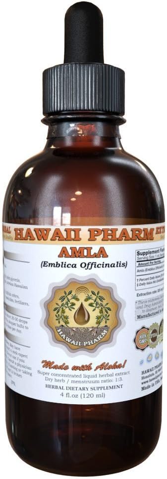 Amla Liquid Extract, Organic Amla (Emblica Officinalis) Tincture 2 oz