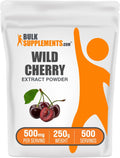 BulkSupplements.com Wild Cherry Extract Powder - Cherry Supplement, Herbal Supplement - Gluten Free, 500mg per Serving, 250g (8.8 oz) (Pack of 1)