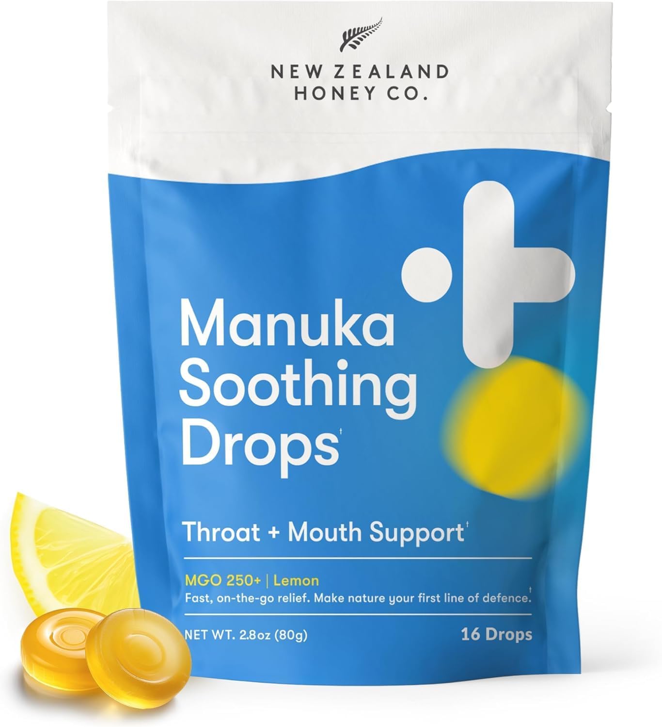 NEW ZEALAND HONEY CO. Manuka Honey Lozenges - Cough Drops - 16 Count