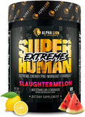 ALPHA LION Superhuman Extreme High Stim Pre Workout Powder, Beta Alanine, L-Taurine & 356mg Tri-Source Caffeine for Sustained Energy, Nitric Oxide & Citrulline for Pump (21 Servings, Slaughtermelon)